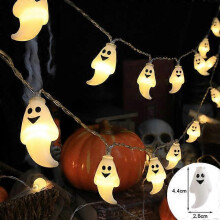 (B) 1.5m 10Led Halloween Light String Pumpkin Skull Eye Balls Ghost Festival Party Lantern Trick Or Treat Happy Halloween Day Decor