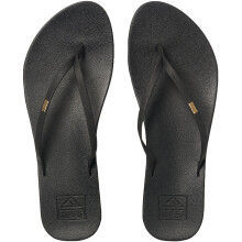 (UK 7, Black) Reef Womens Cushion Bounce Slim Casual Fashion Flip Flop Thongs Sandals - Black