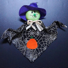 (Black) Ghost Festival Supplies Are Suitable For Kindergarten Shopping Malls Halloween Ghost Decoration Pendant Fabric Decorations