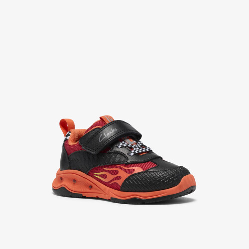 Clarks Gleam Go T Black/Red 2
