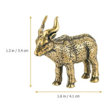 Desktop Ornaments Creative Brass College Apartment Decor Vintage Home Goat Statue