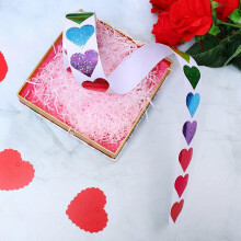 Stickers Wall Decor 500 Pieces Glitter Heart Valentine'S Love Decorative Valentine'S Day Decorations Accessories for Kids Peel And Stick , Red Standa