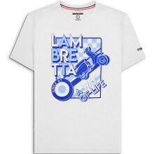 (2XL, White) Lambretta Mens Cover Short Sleeve Crew Neck Cotton T-Shirt Top Tee