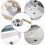 Basin Pop-up Drain Plug Universal Brass Spring Bolt Sink Plug 5