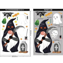 (Window Stickers 1) Halloween Gnome Window Clings Decals Decorations Window Stickers for Halloween Windows Glass Decorations Halloween Holiday Decal