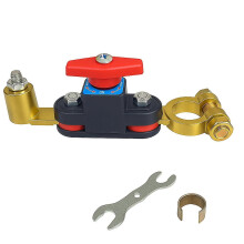 Battery Disconnect Switch 12V Heavy Duty, Adjustable Rotating Battery Cut Off Switch, Pure Copper Battery Kill Switch, 12V-48V Top Post Shut Off On/Of