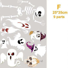 (Window Stickers 12) Halloween Gnome Window Clings Decals Decorations Window Stickers for Halloween Windows Glass Decorations Halloween Holiday Decal