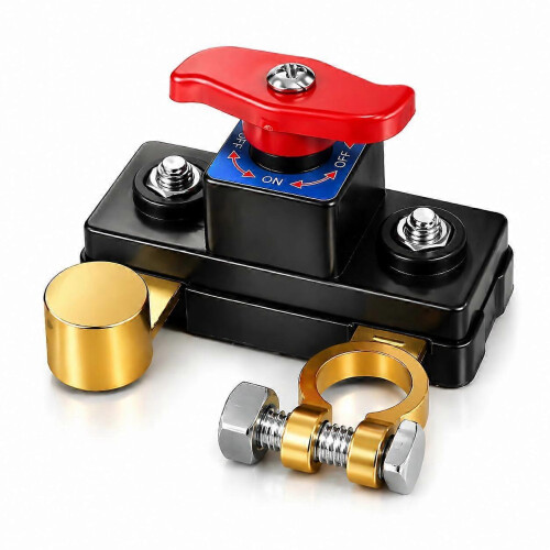 Battery Disconnect Kill Switch Isolator 300A 1000A Copper Top Post 12V-24V