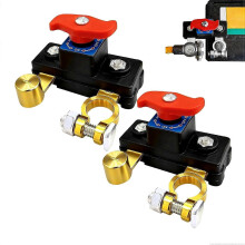 2Pcs Car Battery Cut Off Switch, Car Battery Power Cut Off Switch Breaker, Stable Transmission High Conductivity Pure Copper Disconnect Switch, Manual