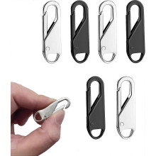 Upgraded Zipper Pull Replacement - Premium Zipper Tab Tags Cord Extension Fixer for Luggage, Backpacks, Jackets, Purses, Handbags (6 PCS)