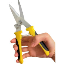 Tin Snips for Cutting Metal Sheet, 8 Inch Heavy Duty Metal Cutter Aviation Snips Scissors for Cutting Aluminum,Chicken Wire, Cable Wire and Cardboard,
