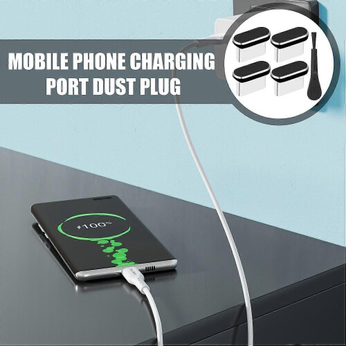 Phone Dust Plug 5-in-1 Safe Precise Practical Dust-Proof Type C Port Cover 1