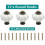 12pcs White Pumpkin Knobs, Vintage Ceramic Cabinet Knobs, Dresser Knobs Drawer Knobs Door Knobs Drawer Pulls Dresser Handles with Mounting Screws  12 2