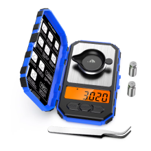 (Blue) 50g Mini Digital Scale 0.001g High Precision Scales Pocket Electronic Balance Professional Milligram Weighing For Jewelry Gold