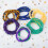 Unisex Stackable Set Of 3 Gemstone Round Bead 8MM Stretch Bracelet For 4