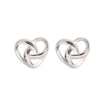 Swirl Heart Stud Earrings Womens Girls Jewellery N9Y9