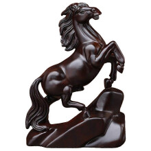 (1pcs, black) Horse Statue Small Wooden 2026 Chinese New Year Ornaments HO T L3V8
