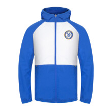 Chelsea Official Football Boys Shower Jacket Windbreaker White 10-11 Years