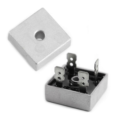 Single-phase rectifier, axial KBPC5010 bridge rectifier diode, AC to DC bridge rectifier diode, full-wave 50A 1000V, electronic silicon diode, throug