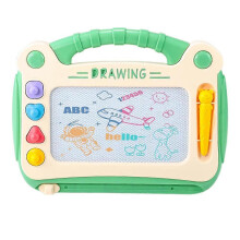 (Without table legs, Green) Children's Magnetic Color Drawing Board Writing Board Drawing Baby Art W3H6