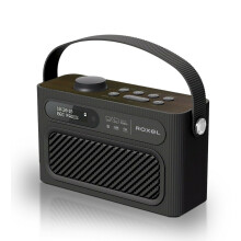 Roxel RDR-40 DAB/DAB+ Digital & FM Radio Portable Wireless Speaker Alarm - Black