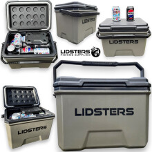 Lidsters Fishing Deluxe Cooler Ice Box 16L Fits 23 Cans Carp tackle Bait Cool