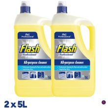 Flash All-Purpose Cleaner Lemon 5Ltr (2 x 5l)