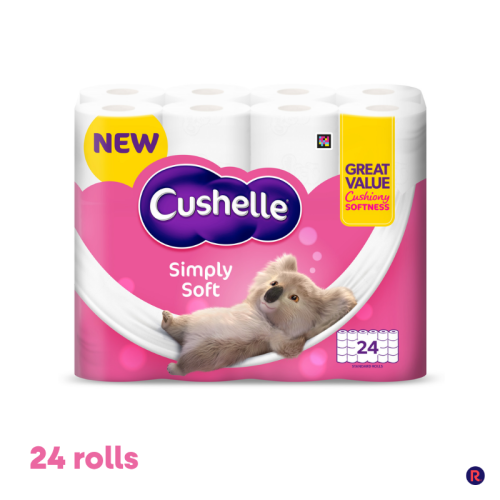 Cushelle Cushelle Simply Soft Toilet Roll 24 Standard Rolls