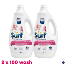 Surf Pro Formula Tropical Lily & Ylang Ylang Professional Biological Detergent Liquid 5L (Case of 2)