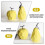 1pc Fruit Designed Ornament Ceramic Fruit Sculpture Geometric Desktop Adornment 1