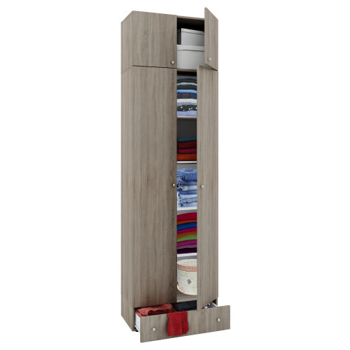(4, Open Wardrobe) Wooden wardrobe closet Vandol