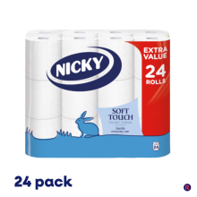 Nicky Soft Touch 24 Roll Toilet Tissue
