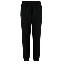 (18 UK, Black) Canterbury Womens/Ladies Club Plain Cuffed Tapered Jogging Bottoms