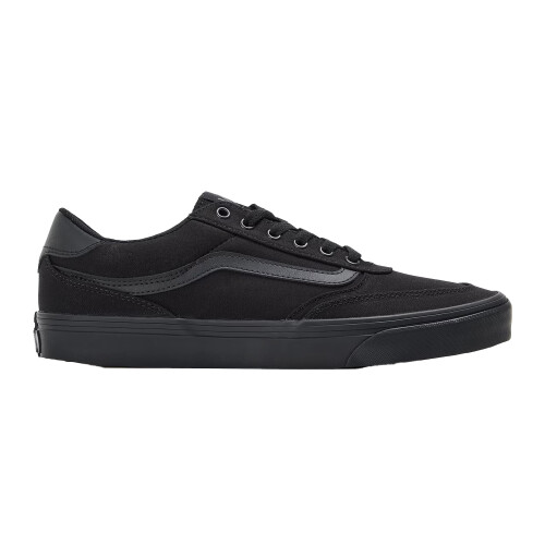 Vans (6 UK, Black) Vans Mens Brooklyn Canvas Trainers