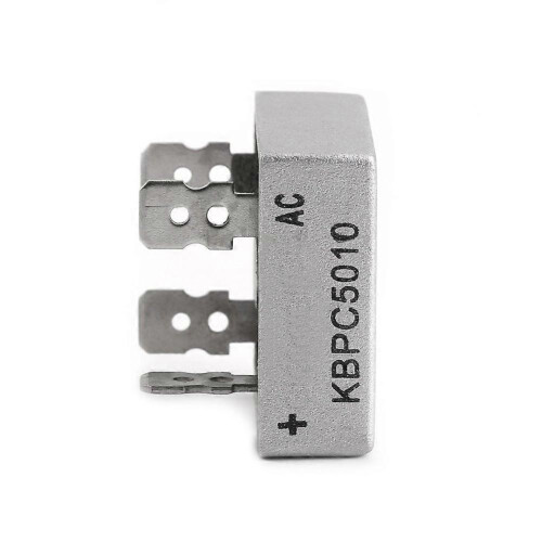 Single-phase rectifier, axial KBPC5010 bridge rectifier diode, AC to DC bridge rectifier diode, full-wave 50A 1000V, electronic silicon diode, throug 1