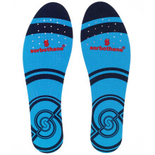 (7 UK, Red/Blue) Sorbothane Full Strike Insoles