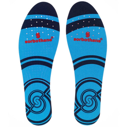 Sorbothane (7 UK, Red/Blue) Sorbothane Full Strike Insoles