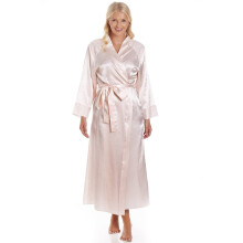 (PEACH, 14-16) Womens Luxury Long Satin Wraps