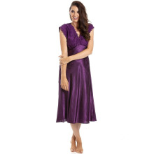 (aubergine, 10-12) Camille Womens Satin Chemises