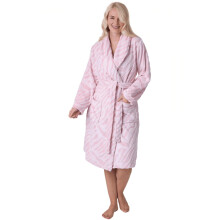 (pink tiger, 10-12) Camille Women's Supersoft Fleece Bathrobe with Shawl Collar & Pockets