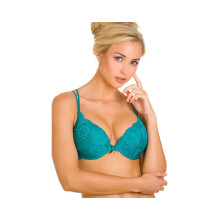 (GREEN, 36D) Super Boost Padded Push Up Green Underwired Bra