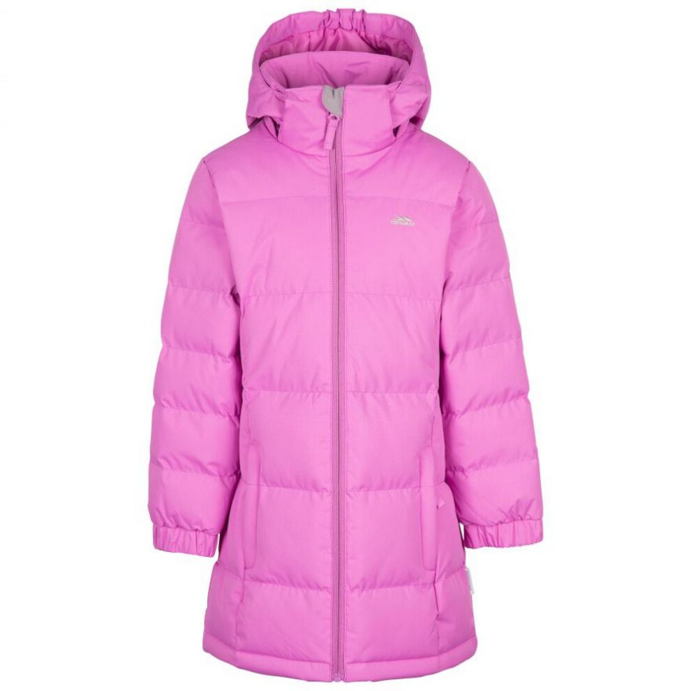 Trespass Women's Pink Girl's Tiffy Padded Coat In | : Size 11-12 Years - Image 3