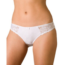 (WHITE, 18-20) Three Pack White Serenity Jacquard High Leg Briefs