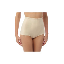 (BEIGE, M) Womens 2 Pack Classic Cotton Full Control Briefs