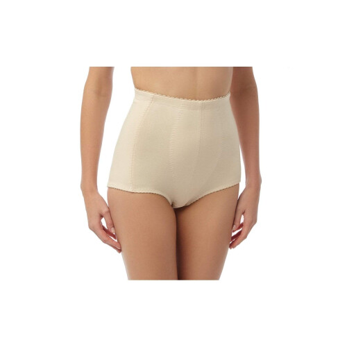 (BEIGE, M) Womens 2 Pack Classic Cotton Full Control Briefs
