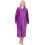 (PURPLE, 14-16) Womens Supersoft Zip Front Embossed Housecoat 1
