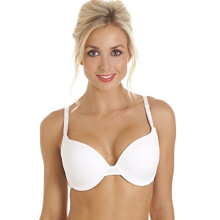 (WHITE, 32B) Camille Women's Underwired Multiway Bra in White Moulded Cup Lingerie