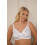 (WHITE, 38D) Camille Womens White Soft Cup Non-Wired Bra 1