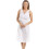 (WHITE, 24) Classic White Embroidered Chemise Full Slip 1