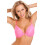 (PINK, 32D) Super Boost Padded Push Up Vibrant Pink Underwire Bra 1